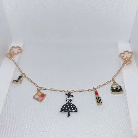 The Unbranded Brand Accessories - Bag Chain Charming Gold Tone Women's, Makeup 💄 & Shoe 👠 Bag Charm Chain
